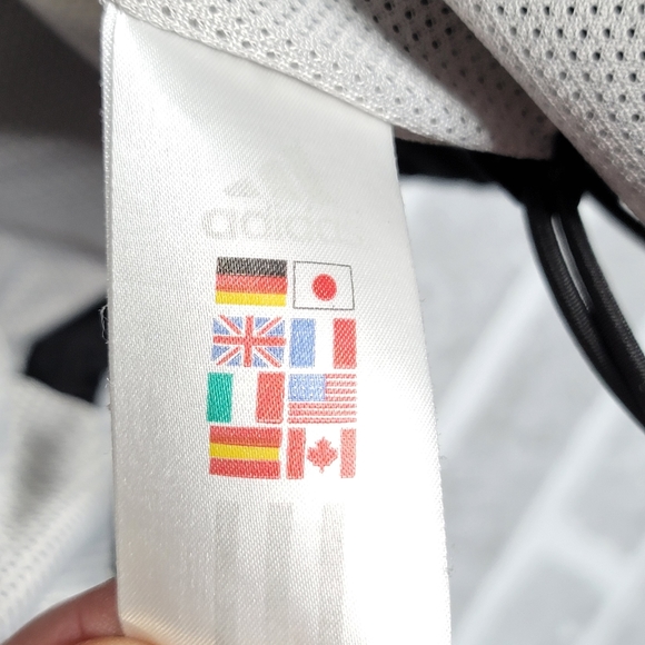 ADIDAS Nebraska Windbreaker Youth Size M 10-12 Black/Red/White - Picture 6 of 6